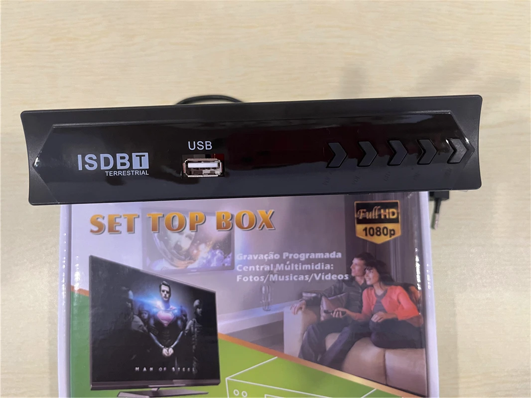 Chile ISDBT Digital Terrestrial Set Top Box Satellite TV Receiver For Chile Brazil Peru Receptor 1080P TV BOX ISDB-T TV Decoder