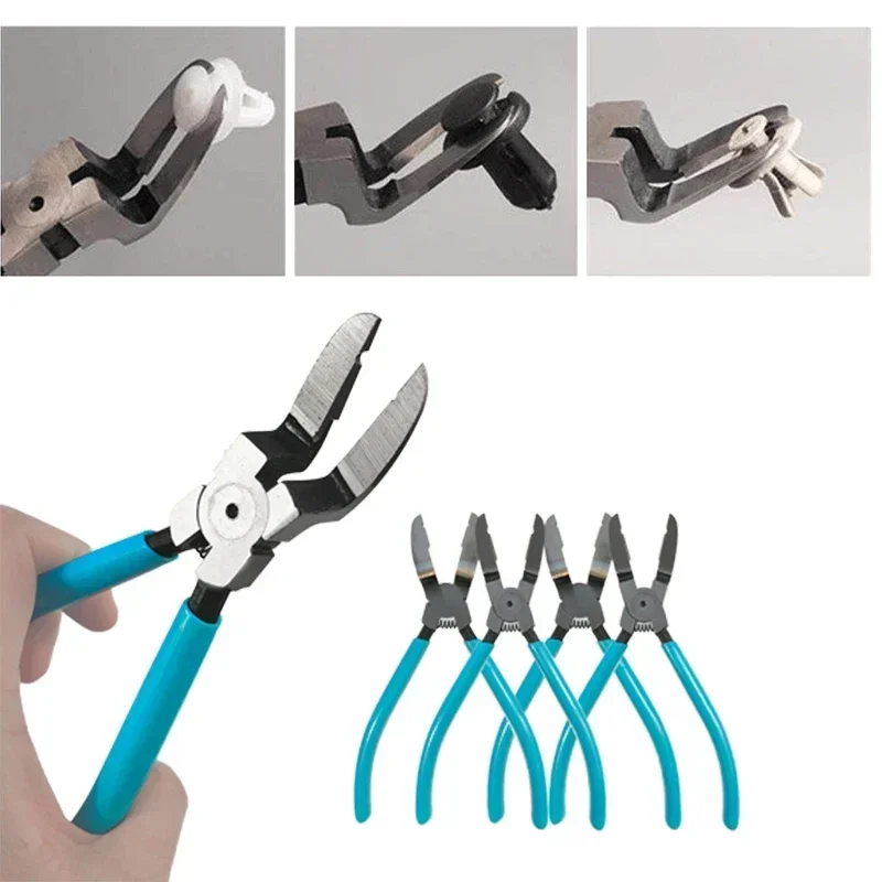 

6.5'' Professional Diagonal Circlip Pliers Plastic Nippers Rivet Fastener Trim Clips Remover Car Repair Buckle Puller Hand