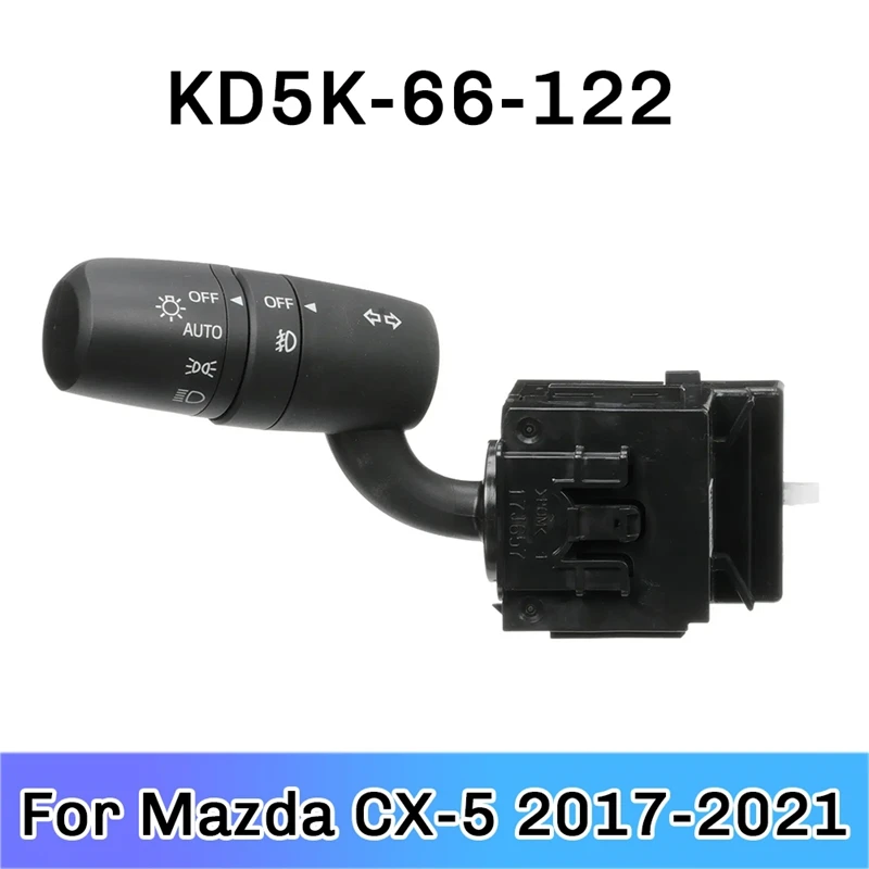 KD5K-66-122 Car High Level Combination Switch For Mazda CX-5 2017-2021 Fog Lamp Switch W/Auto Headlights