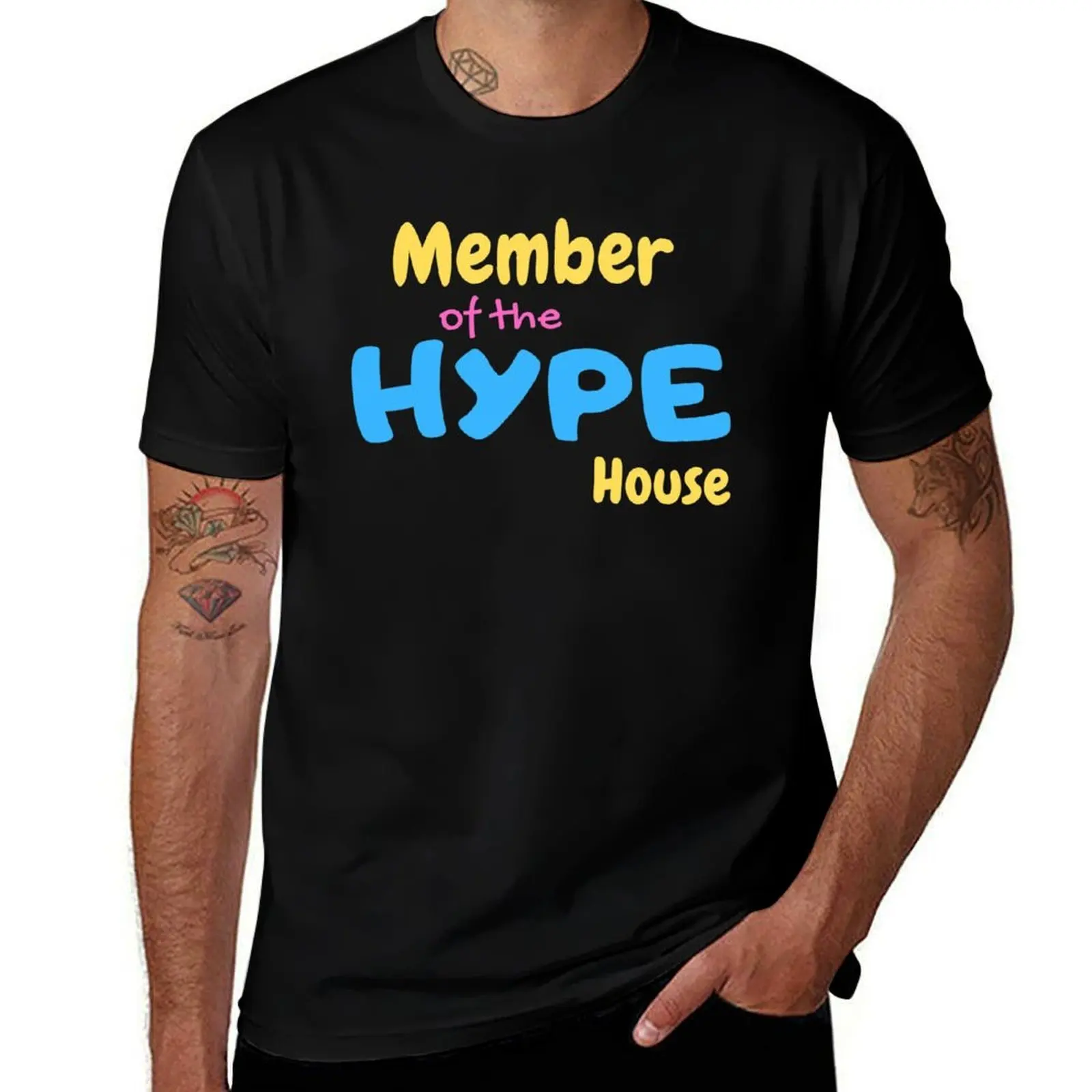 

Member of The Hype House T-Shirt t shirts for man pack cotton anime t shirts oversize men t shirt cotton 100% T-Shirt