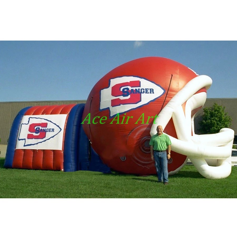 Advertising Football Game Helmet Inflatable Entrance Inflatable Helmet Entrance For Outdoor Event Use