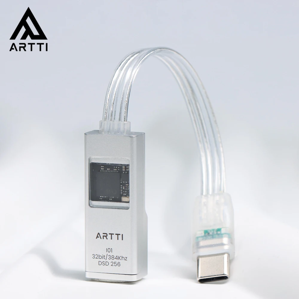 ARTTI i01 Headphone Adapters CS43198 USB CT7601CR Chip Portable Mini Decoder Type-c to 3.5mm Outputs Adapters