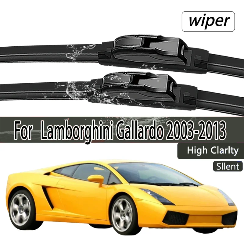Para Lamborghini Gallardo 2003-2013 limpiaparabrisas delantero 2 uds accesorios de ventana limpiaparabrisas