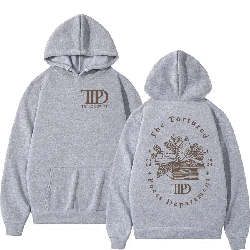 Hoodie motif The messed scoetdepartment TTPD Sweatshirt mode lengan panjang Retro Hoodie ukuran besar kasual