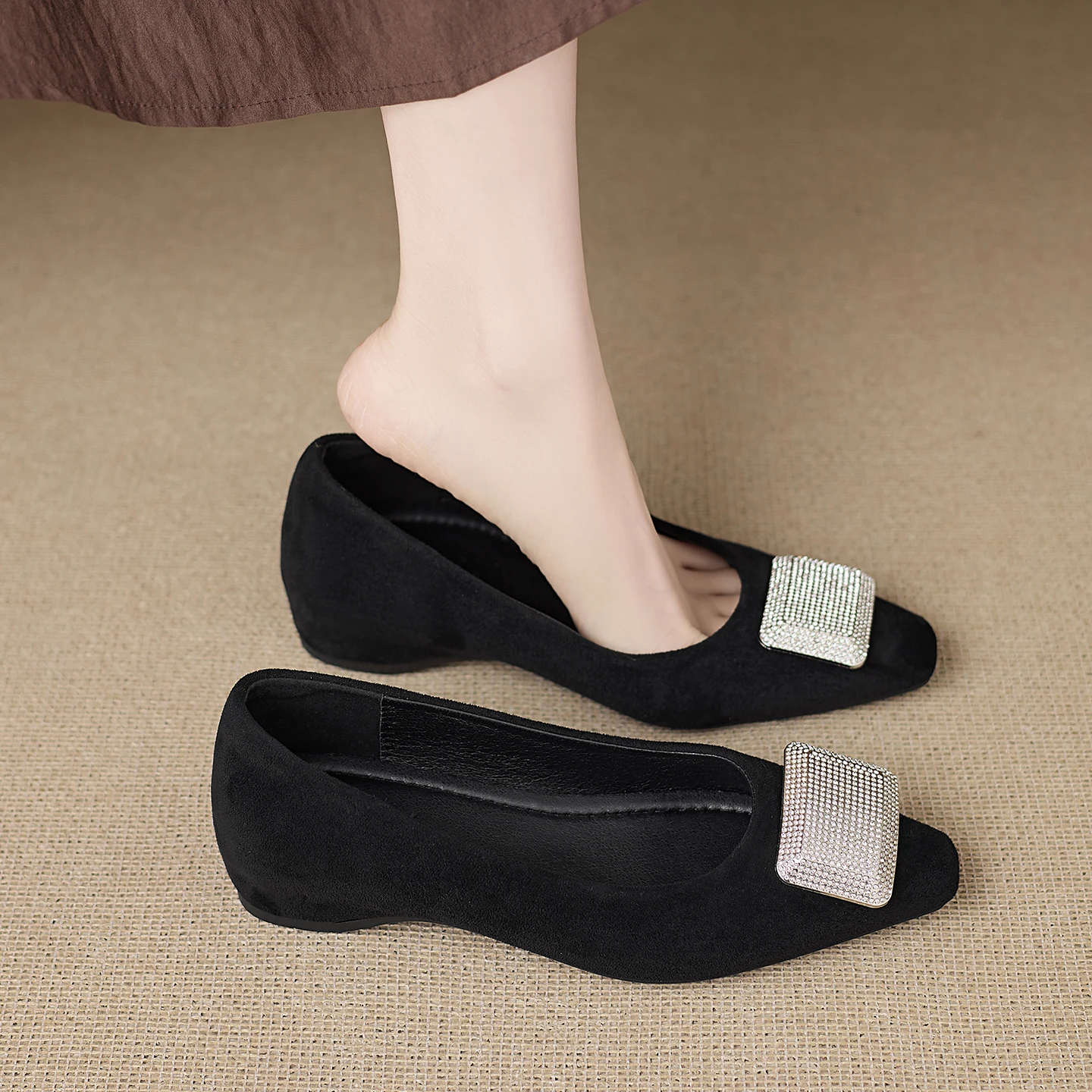 invisible-heightening-mary-janes-shoes-slip-on-women's-fashion-flat-shoes-comfortable-commuting-rubber-outsole-anti-slip