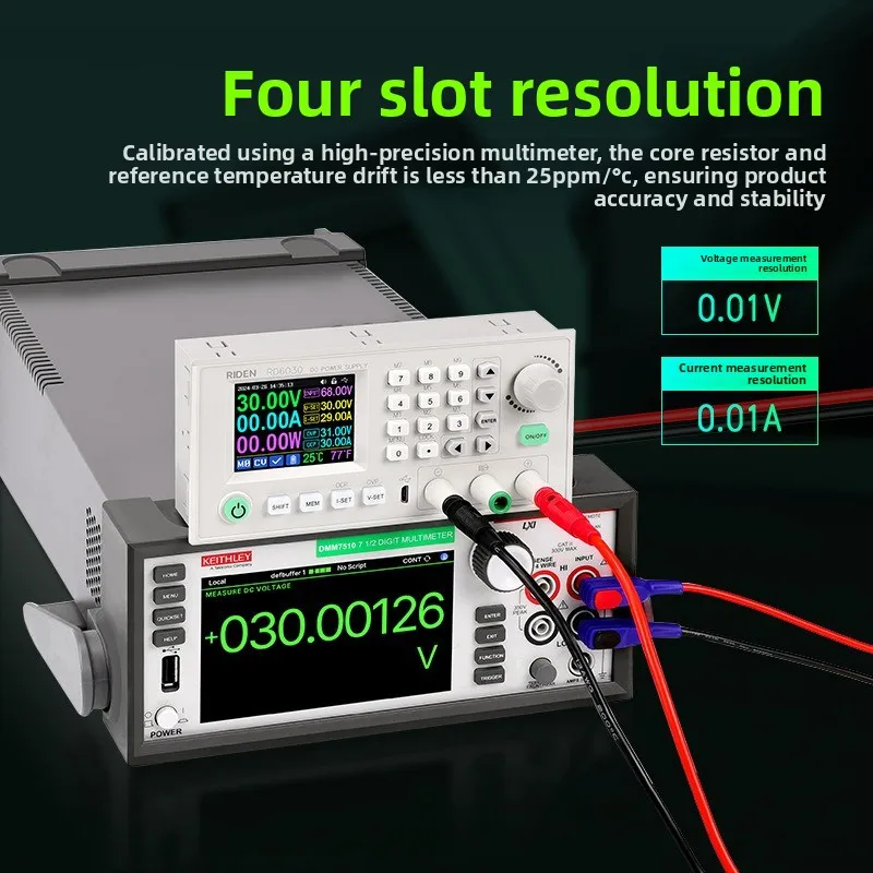 RD6030 High Precision Adjustable DC Regulated Power Supply 30A Digital Display 12V/36V/48V/60V Battery Charger 5V Lab Repair