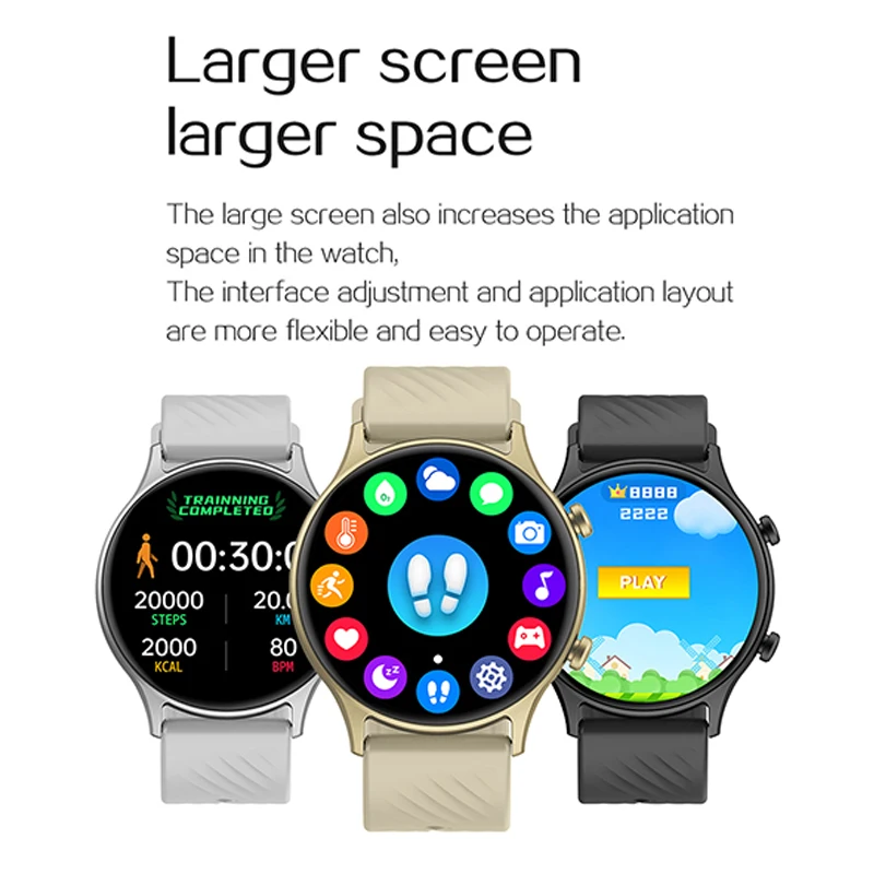 100+ الطلب 123 وسائط رياضية ساعة ذكية بلوتوث دعوة AI صوت مساعد لعبة IP67 مقاوم للماء Smartwatch النساء يمكن ارتداؤها معصمه