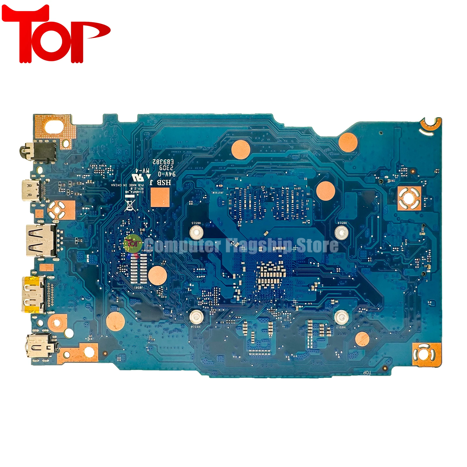 Imagem -02 - Mainboard para Asus E1404f L1404fa R1404fa E1504fa L1504fa R1504fa E1504f Laptop Placa-mãe r3 r5 Ram4gb 8gb 16gb E1404fa