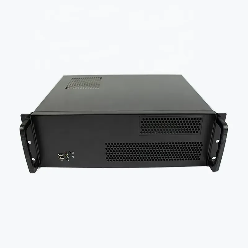 Novatech Global 19 Inch 3U ATX Rack Mount Server Chassis 300mm Depth Industrial Case with 5.25 Inch Optical Drive Bay for