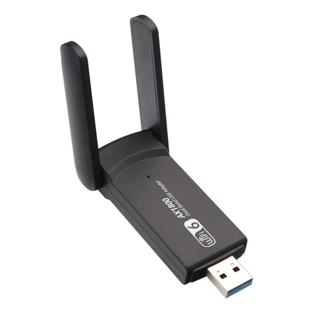 1800Mbps WiFi 6 USB Adapter 802.11AX 2.4G/5GHz USB3.0 Wireless Network Card Antenna Wi-Fi Dongle MT7921AU for Win 10/11 PC