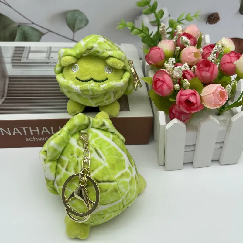 Cartoon Kawaii Vegetables Small Frog Plush Doll Keychain Pendant Creative Vegetable Series Plush Toys Bag Pendant Couple Gifts