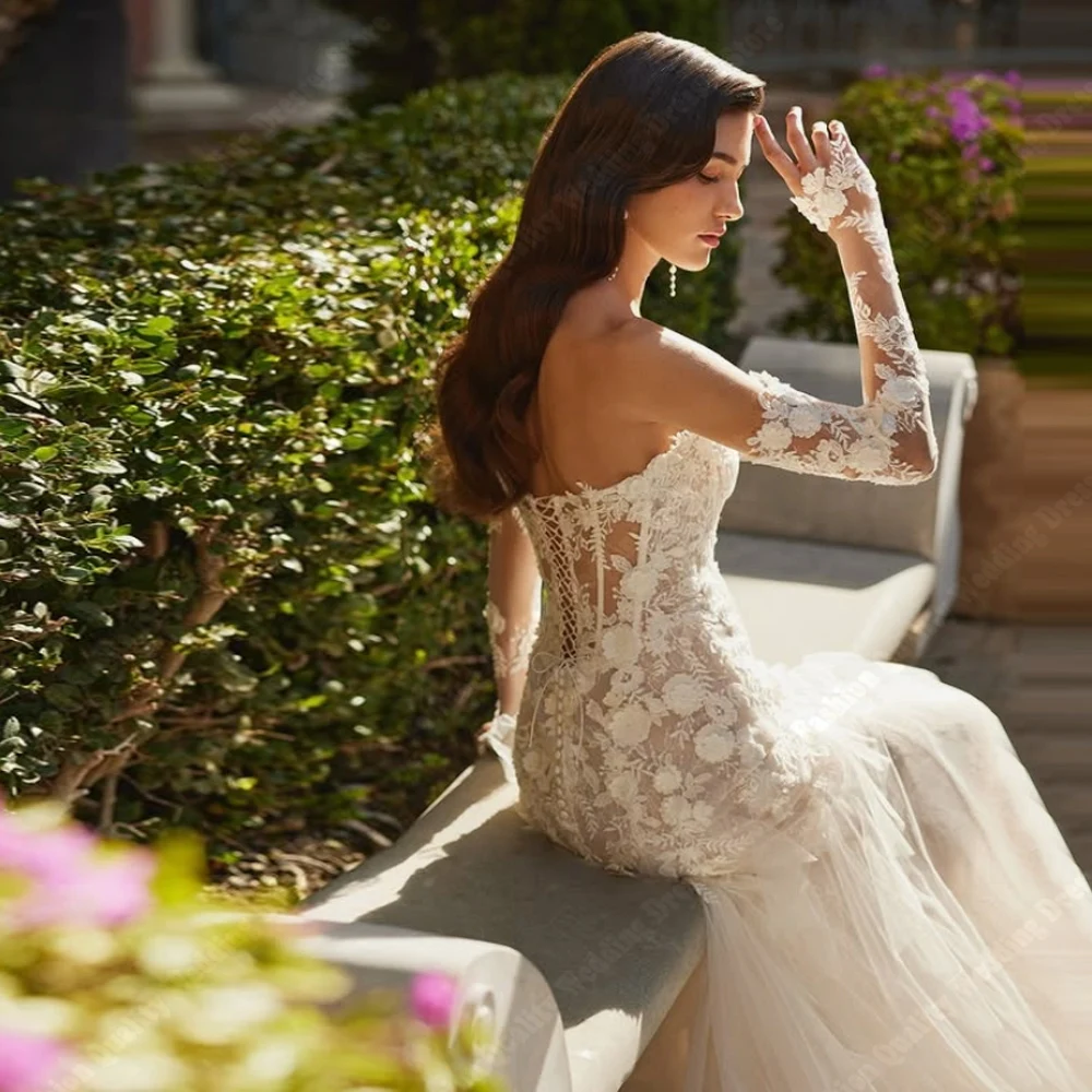 オフショルダーの女性のウェディングドレスセクシーなマーメイドブライダルドレス婚約宴会プリンセス Vestidos デノビアス 2025 カスタマイズ