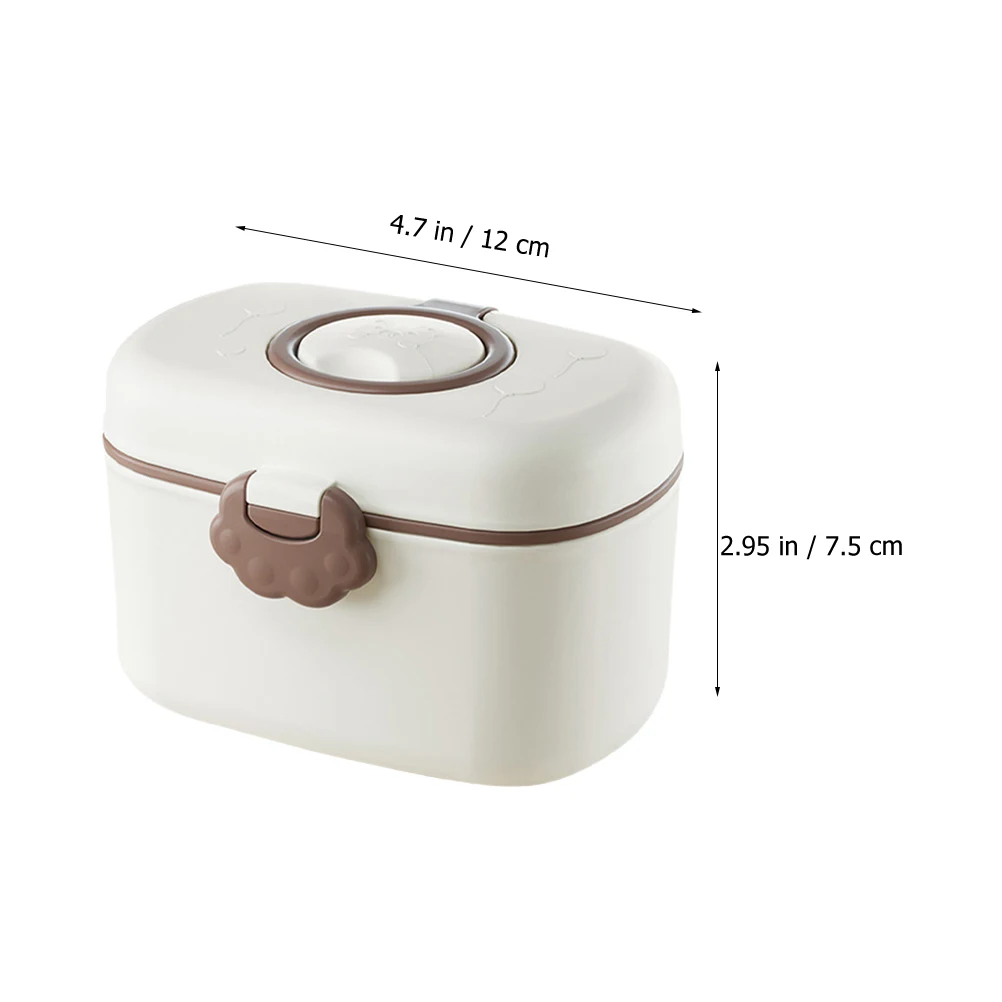 

2 Pcs Milk Powder Box Portable Holder Dispenser Container Formula Pp Case Sealed Waterproof Baby Travel Snack Storage