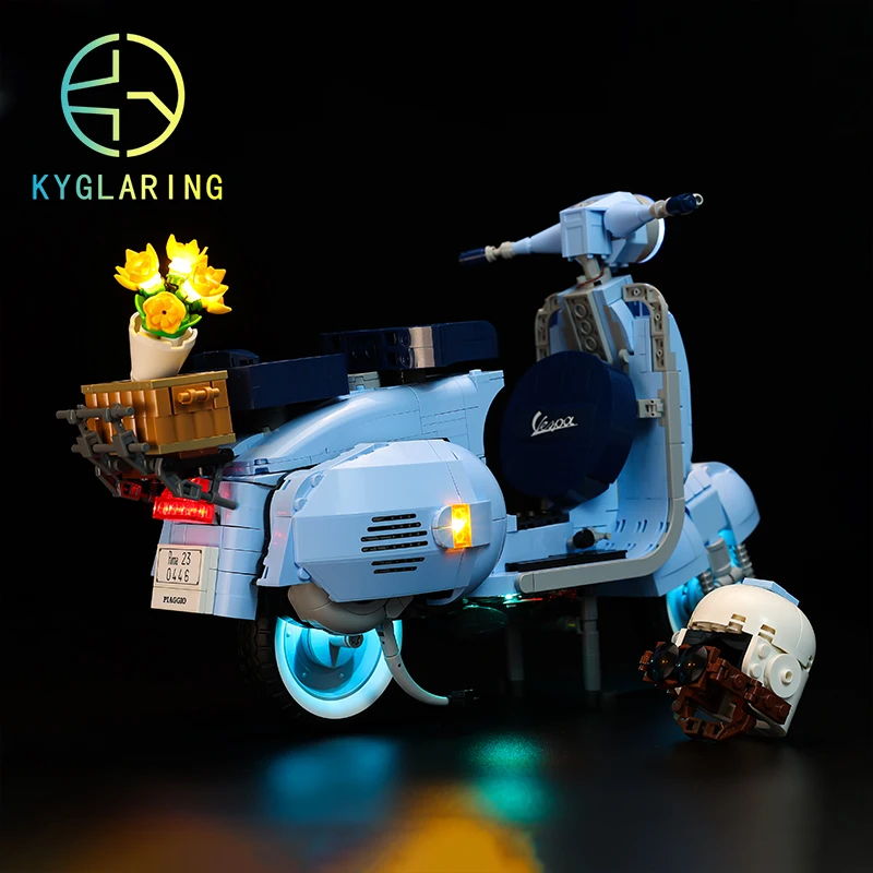 Kyglaring Set di illuminazione a Led giocattoli fai-da-te per Creator Expert 10298 Vespa 125 blocchi per motociclette solo Kit di illuminazione incluso