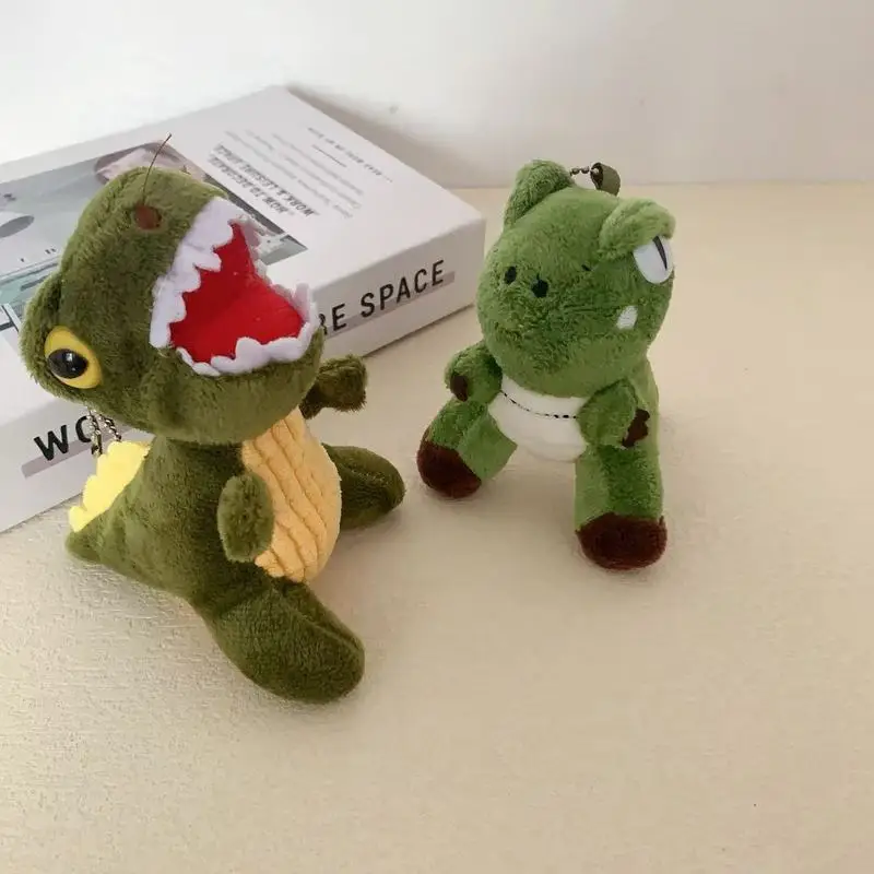 Spot Plush Dinosaur Keychain Cute Environmental Pendant Backpack Style Couple Soft Plush Animal Pendant Decorative Surprise