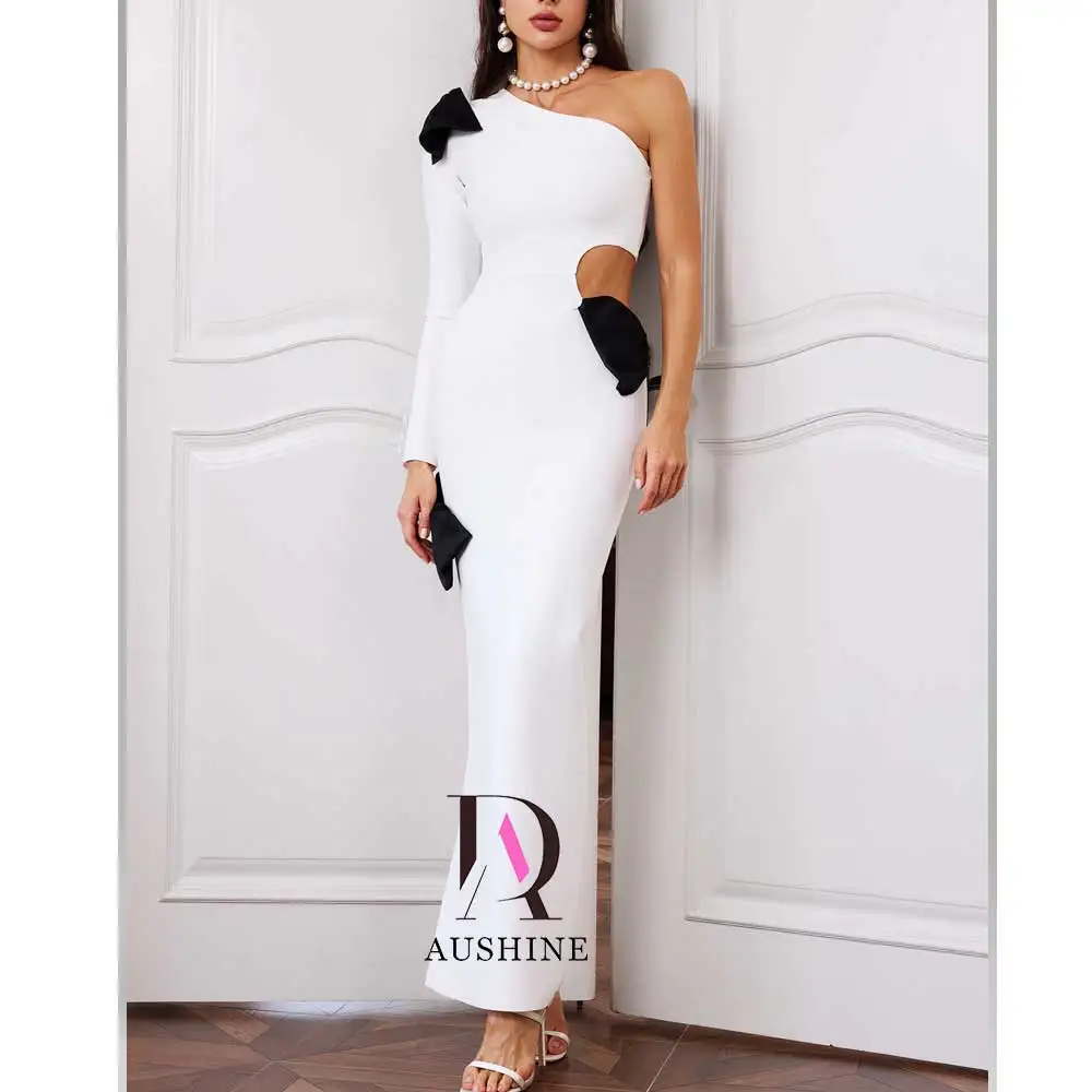 Aushine-Robe de soirée d'anniversaire de luxe pour femme, longueur rinçage, manches longues, fête de mariage élégante, tout ce qui est arabe, été, 2024Fu