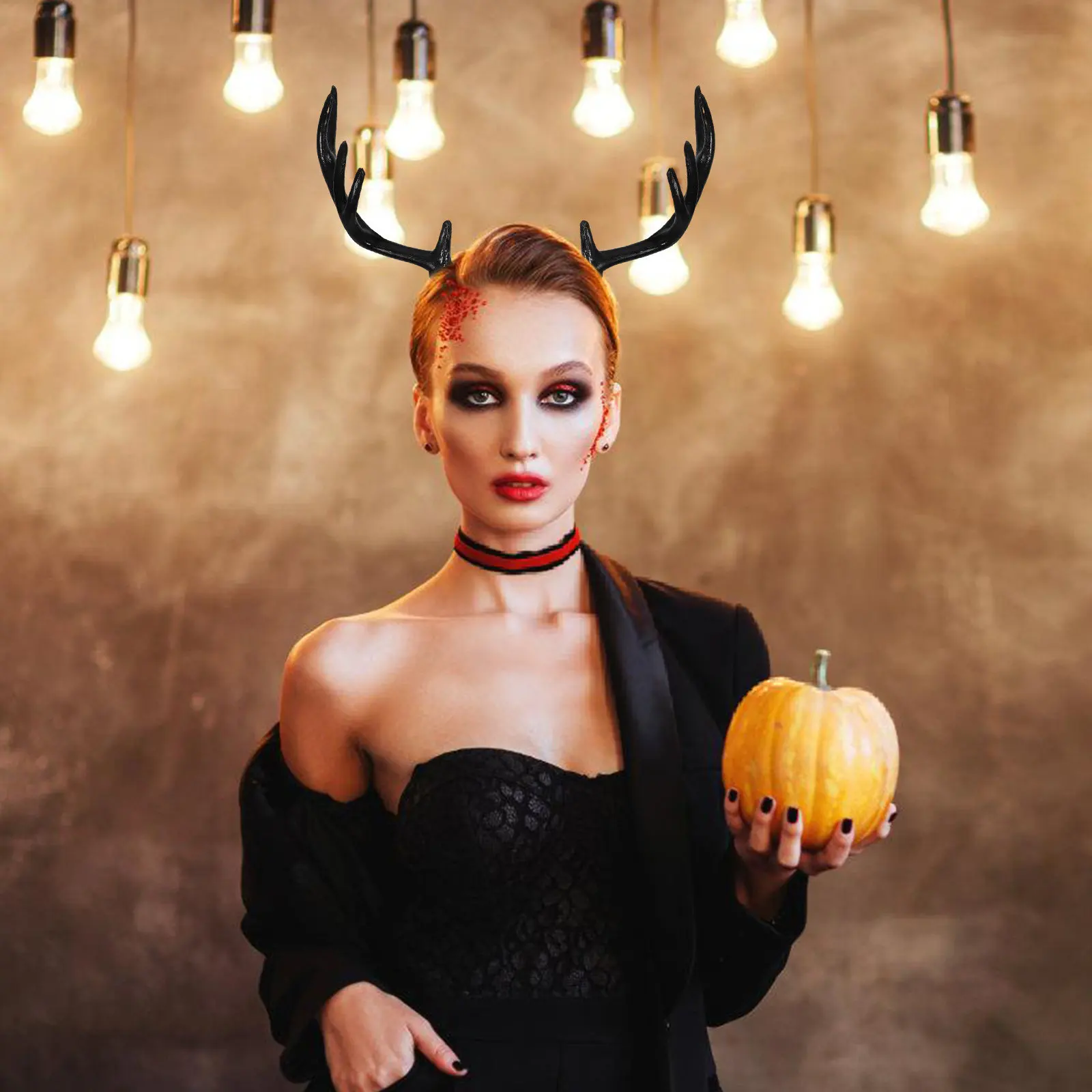 

3 пары пластиковых повязок на голову в виде оленьих рогов, украшение на Хэллоуин, аксессуар для самостоятельного изготовления головных уборов, праздничный декор для волос для взрослых