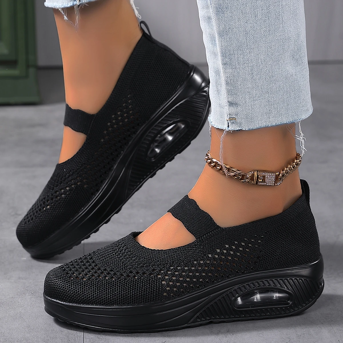 ファッション女性加硫プラットフォームカジュアルスニーカー女性 - Breathable Mesh Athletic Shoes のレビューと価格