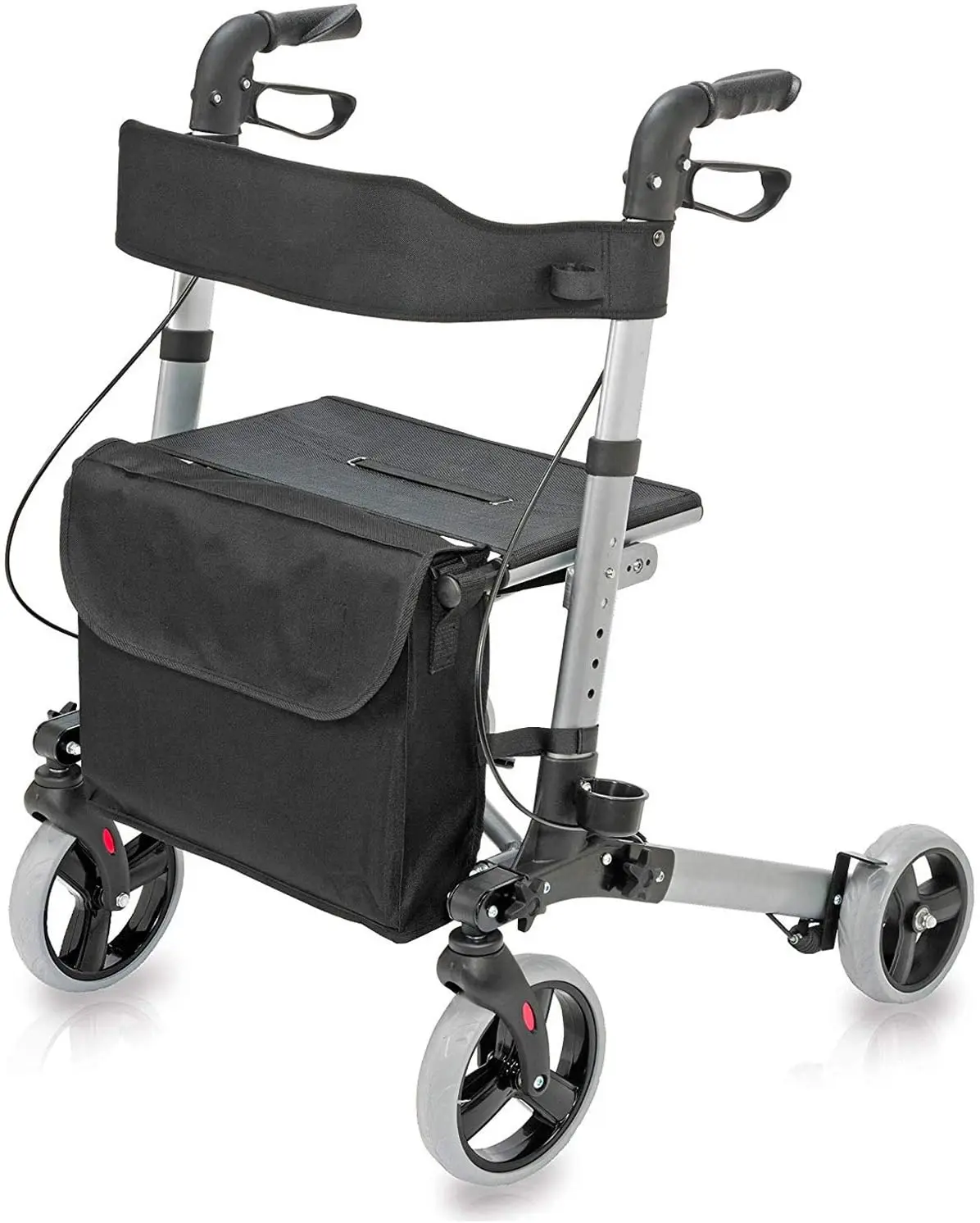 

Rolling Walker Rollator Rolling Walker with Seat - Folding rollator