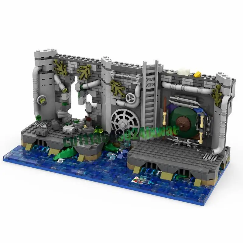new-679-parts-sewer-lair-building-blocks-action-scene-model-diy-assembly-creative-toys-collection-display-puzzle-popular-gifts