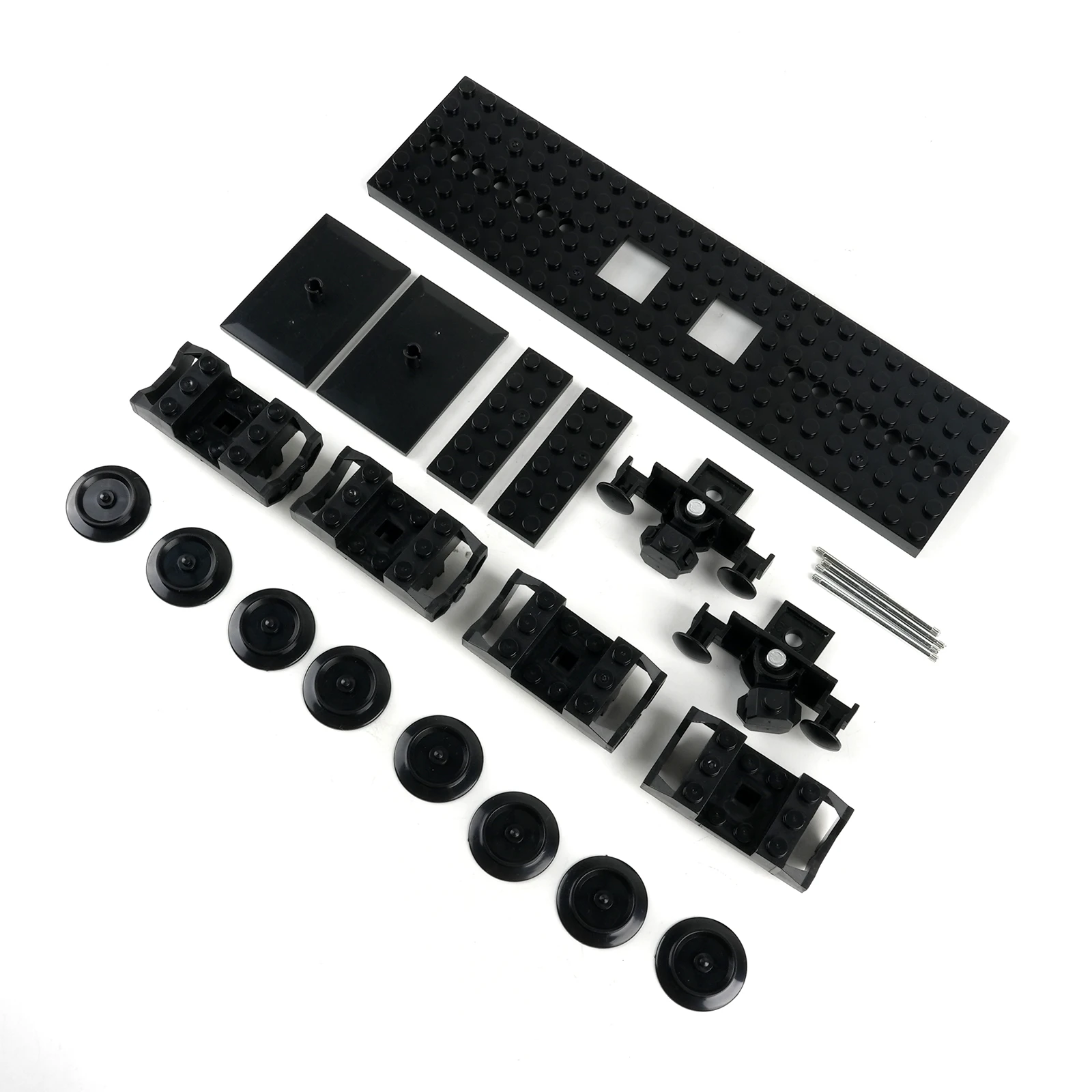 Funciones de energía, tecnología de Motor de tren, piezas de bloques de construcción, conector de carro, montaje de placa Base de pista ferroviaria, ladrillos MOC, juguete