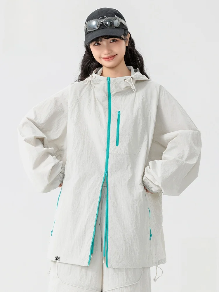 

Дышащая одежда Paul Frank из ледяного шелка с защитой от ультрафиолета, легкая, летняя, модная, солнцезащитная одежда для пар, Cool Wind Sle Lo...