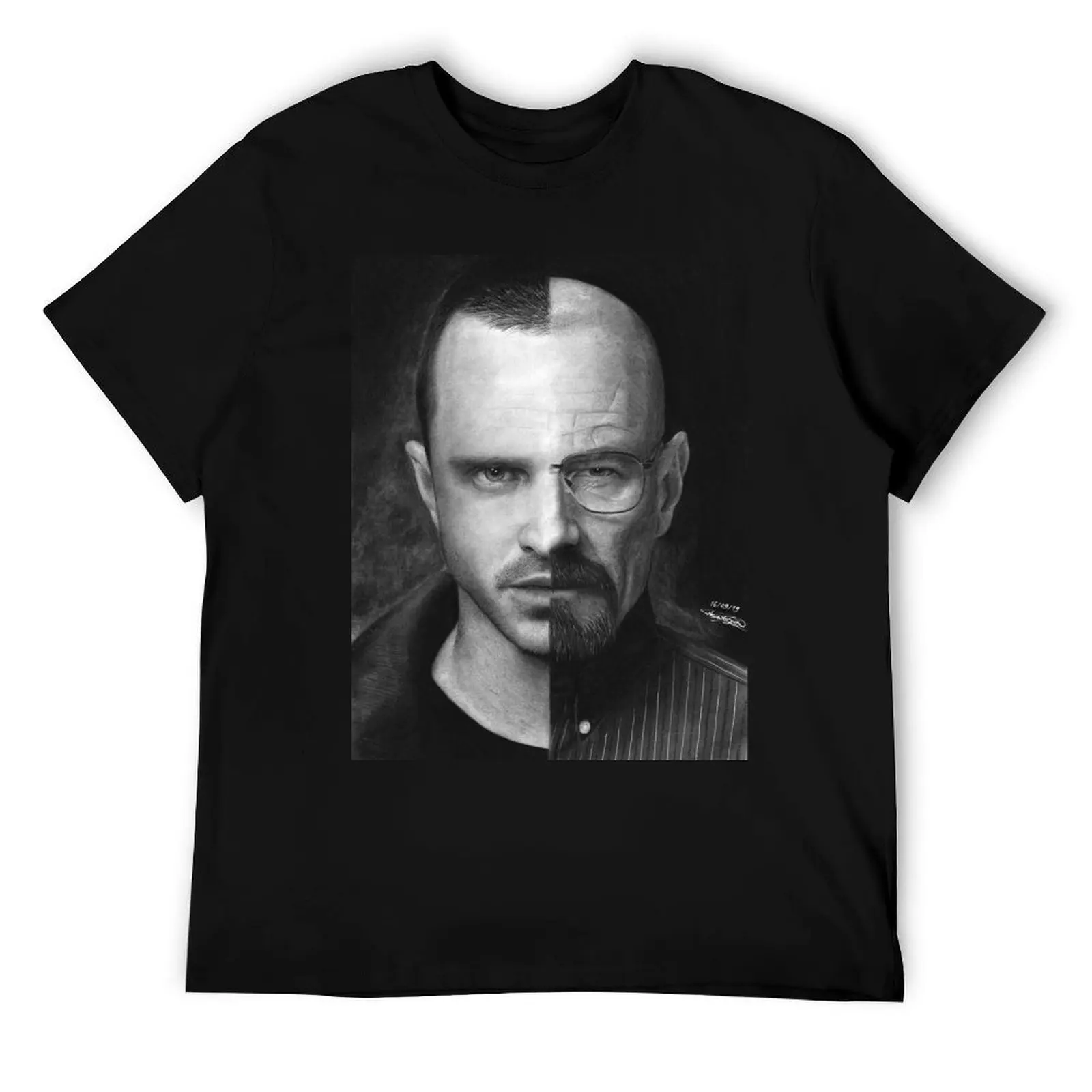 

Aaron Paul & Bryan Cranston T-Shirt t shirt for man 100 percent cotton printed t shirts for man T-Shirt