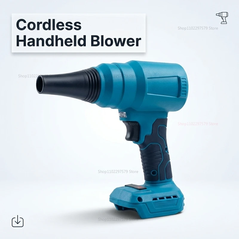 

Upgraded 18V Brushless Cordless Air Blower, High Volume Compressed Air Duster with Dust Collector for Power Tool Cleaning