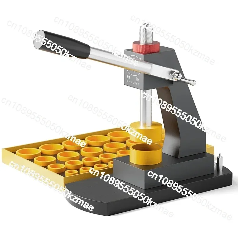 Professional Watch Repair Tool Watch Back Cover Press Machine with Pressure Gauge Capping Tool