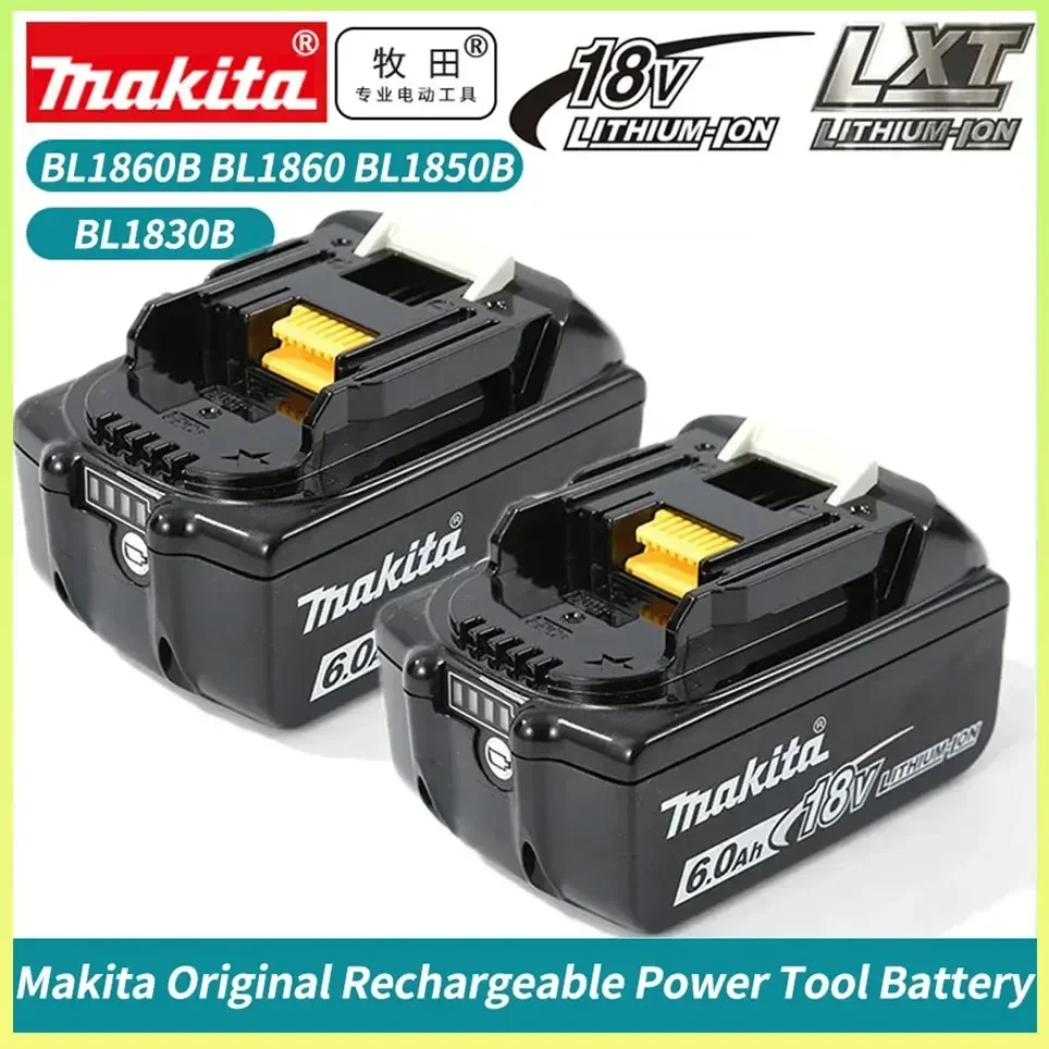 

100% BL1860B Makita li-ion Battery Original for Makita 18V power tools DTW190 DTD156D DF487 DHP485 Replacement Lithium battery