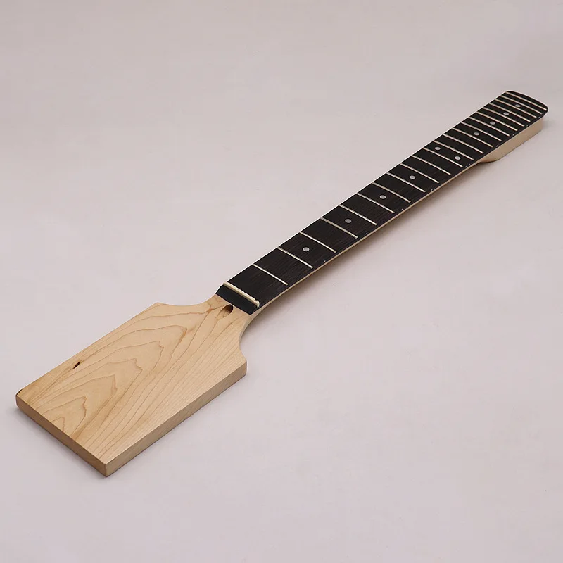 

2025 Paddle Neck Electric Guitar Paddle Shape Guitar Handle Matte Neck 22 Frets Guitar DIY Accessories