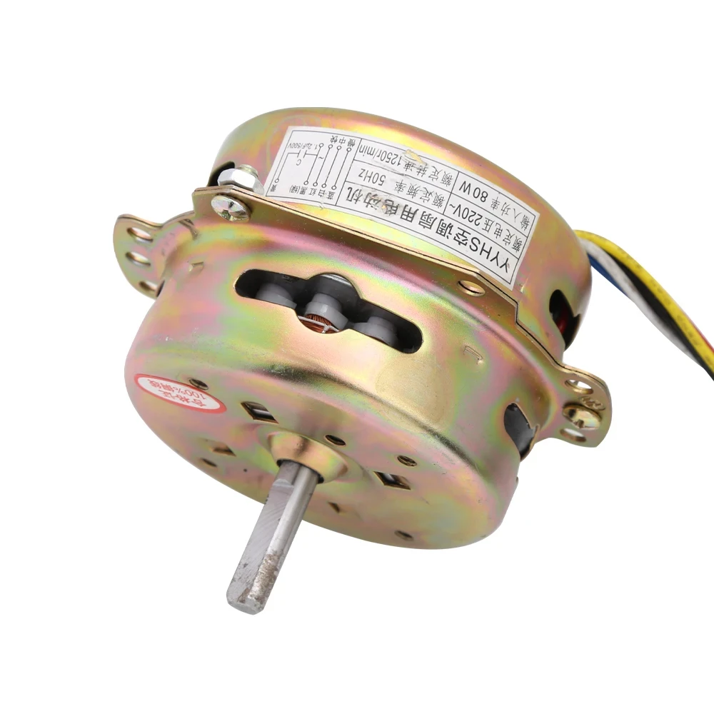 220V 80W Special Motor for Air Conditioning Fan/Cold FanYYHS-60 6 Lines Electric Fan Fittings 220V Pure Copper Wire Clockwise