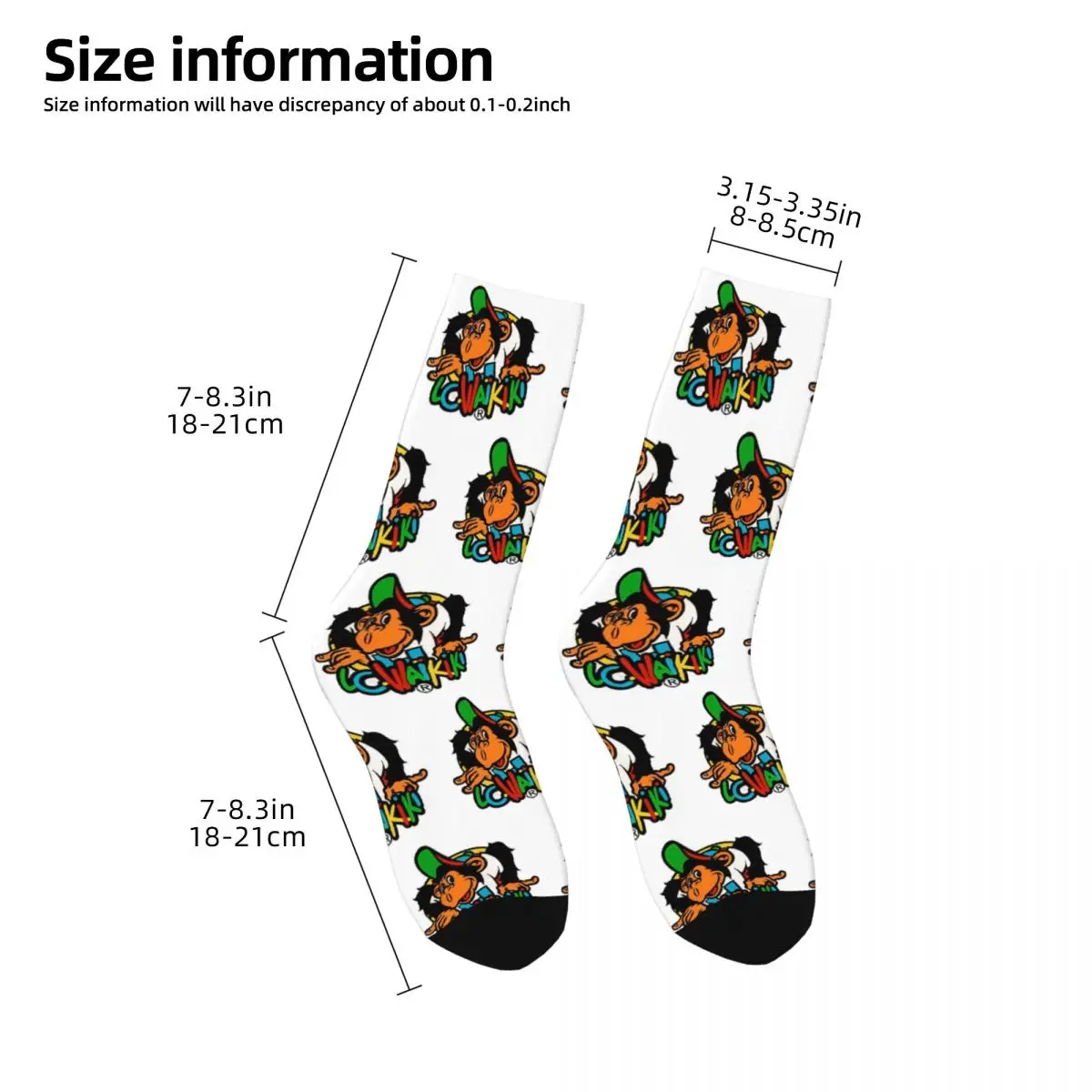 Monkey Lc Waikiki Singe Socks Harajuku High Quality Stockings All Season Long Socks Accessories for Man\'s Woman\'s Gif