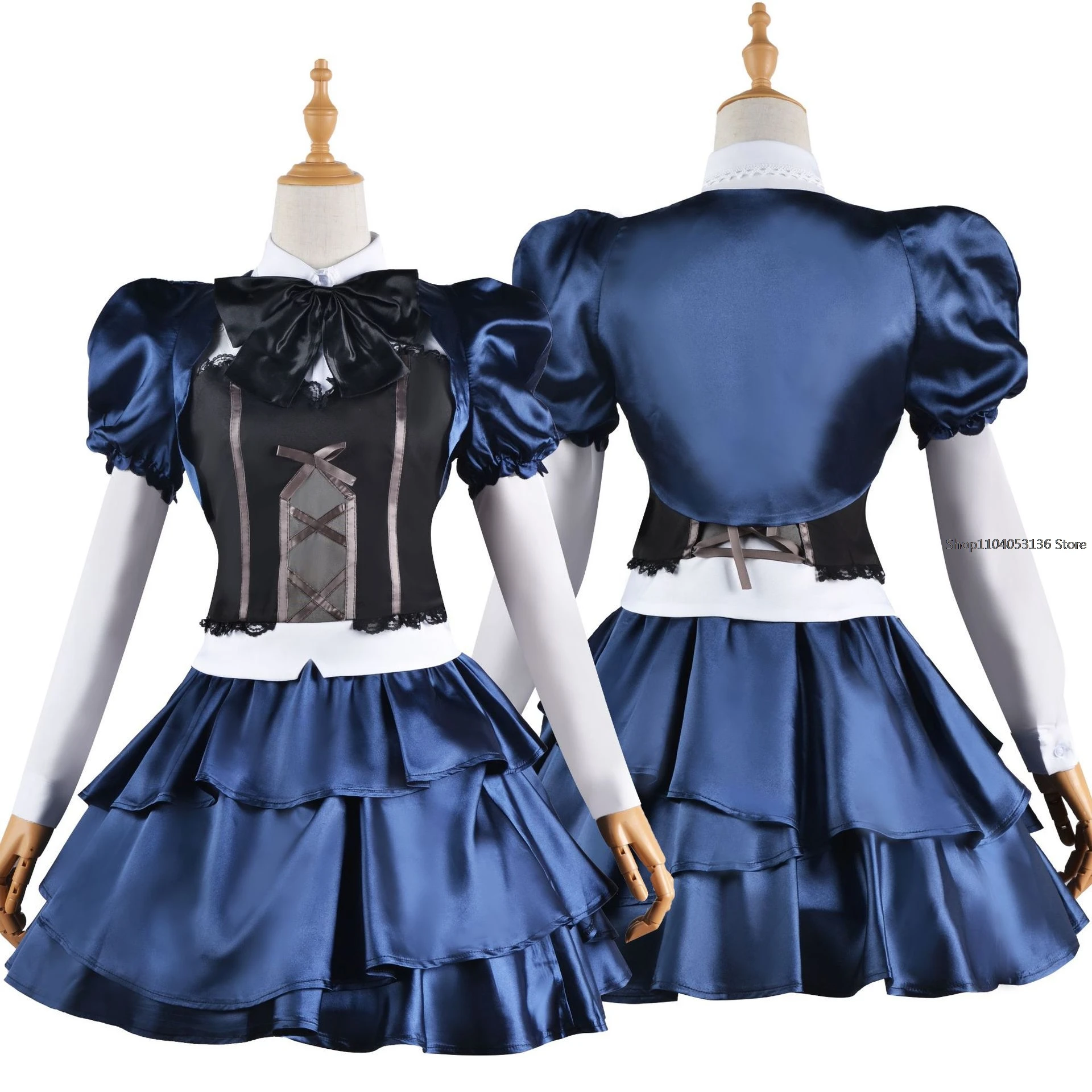 Disfraz de Anime Love, Chunibyo y otros delisiones cospaly Takanashi Rikka, disfraz de canto, vestido de Lolita, peluca femenina, cosplay de halloween