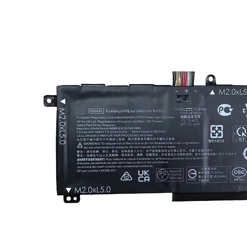 New SD06XL Laptop Battery for 2020 HP Omen 15 15-ek0000 OMEN Laptop 15-ek Series HSTNN-DB9U L84392-005 L84356-2C1 TPN-Q236/Q238