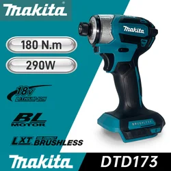 Makita-destornillador inalámbrico DTD173, taladro eléctrico, herramienta de construcción para batería Makita de 18V