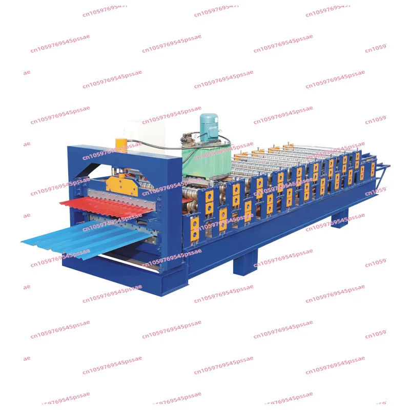 Metal Colorful Steel Tile Forming Machine Double-Layer Tile Press Mechanical Equipment Metal Molding Machine Automatic Color