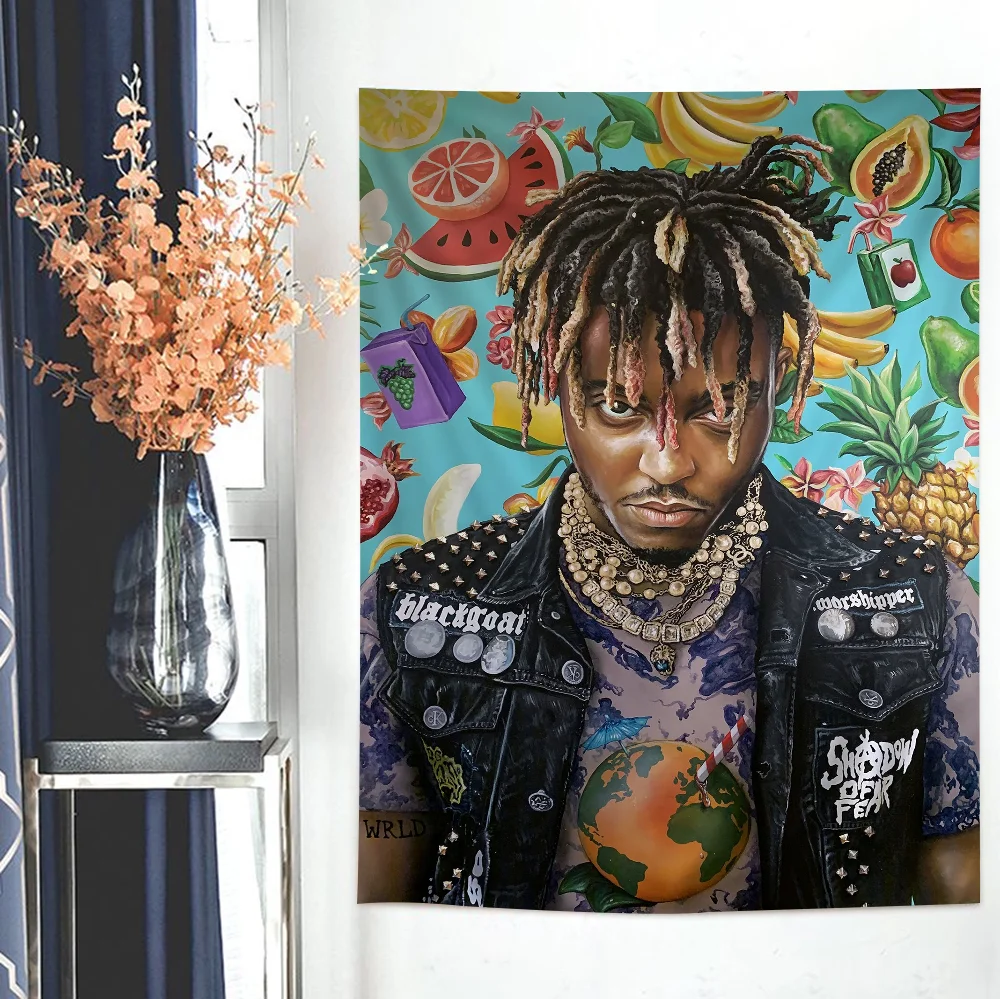 Juice Wrld Printed Large Wall Tapestry Cheap Hippie Wall Hanging Bohemian Wall Tapestries Mandala INS Home Decor