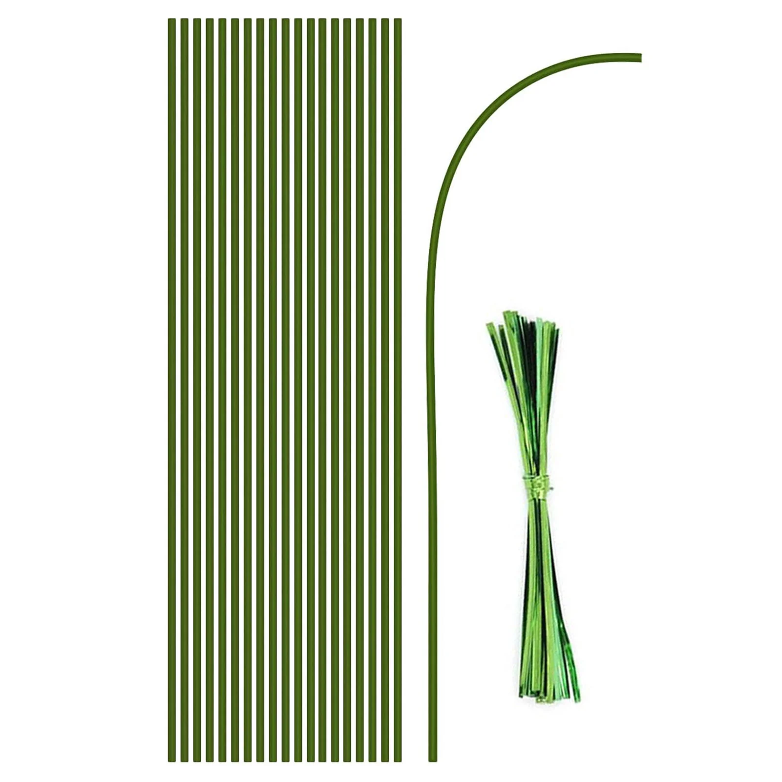 20/40/60Pcs Anlage Unterstützung Sticks Wiederverwendbare Blume Halter Clips Orchidee Stange Anlage Sticks Für Unterstützung Klettern anlage Garten Werkzeug – Detail 5