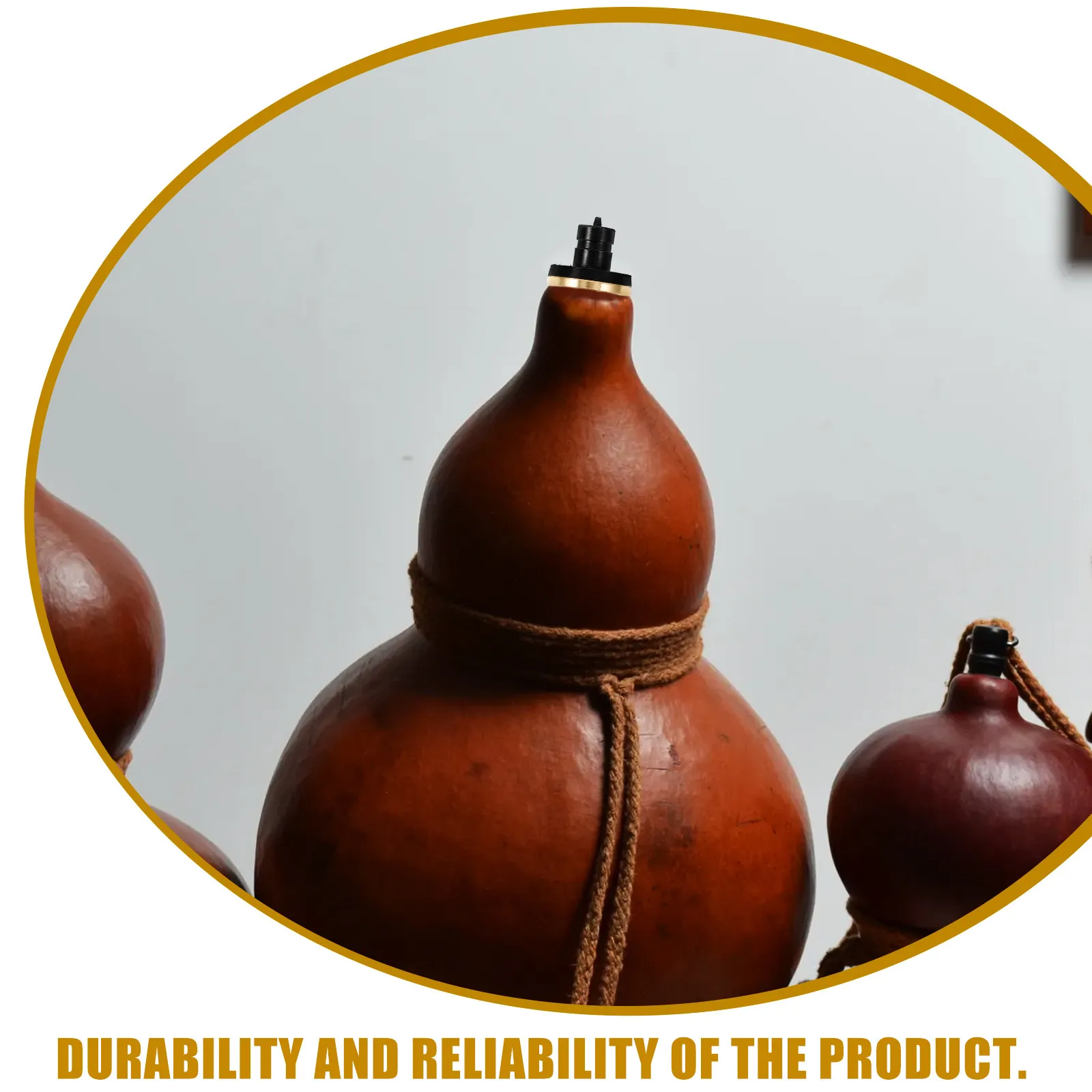 Wine Gourd Plug Chinese Design Heavy Duty Leakproof Stopper Fits Standard and Large Bottles Lightweight Compact Easy Storage