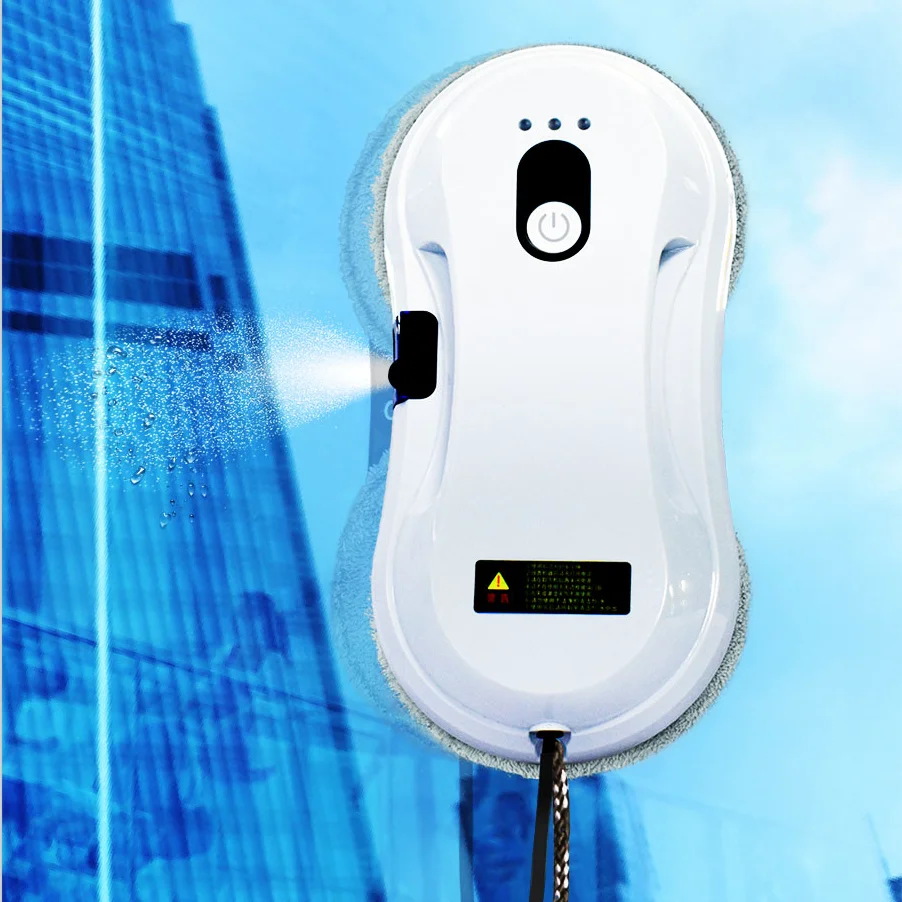 7.5 cm slim glass cleaner OEM factory window cleaning robot APP control spray water window cleaner