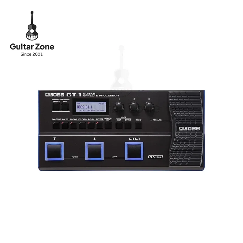 BOSS GT-1 Pedal de guitarra multiefectos Guitarra eléctrica Pedal de bajo multiefectos Procesador de efectos integral profesional
