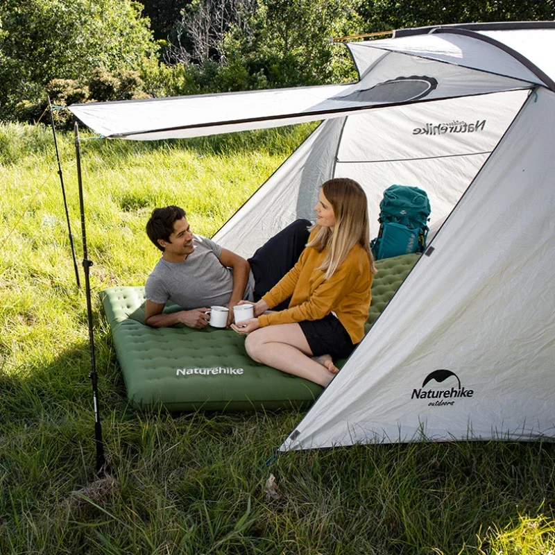 Air Mattress with Built In Pump Inflatable Folding Mattress and Sofa Bed Tourist Bed Outdoor Folding Lounger Beach Mat Airbed