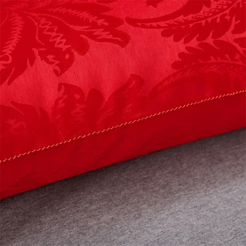 2025 السنة الجديدة الأحمر الصينية وسادة الزفاف واحدة الكبار فندق النوم وسادة العظام لينة القطن وسادة الرقبة حماية وسادة