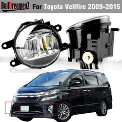 2 X 30W H11 Car Right + Left LED Fog Light Assembly For Toyota Vellfire 2.4Z Hybrid 2009-2015 (not fit Vellfire Z, 3.5V)