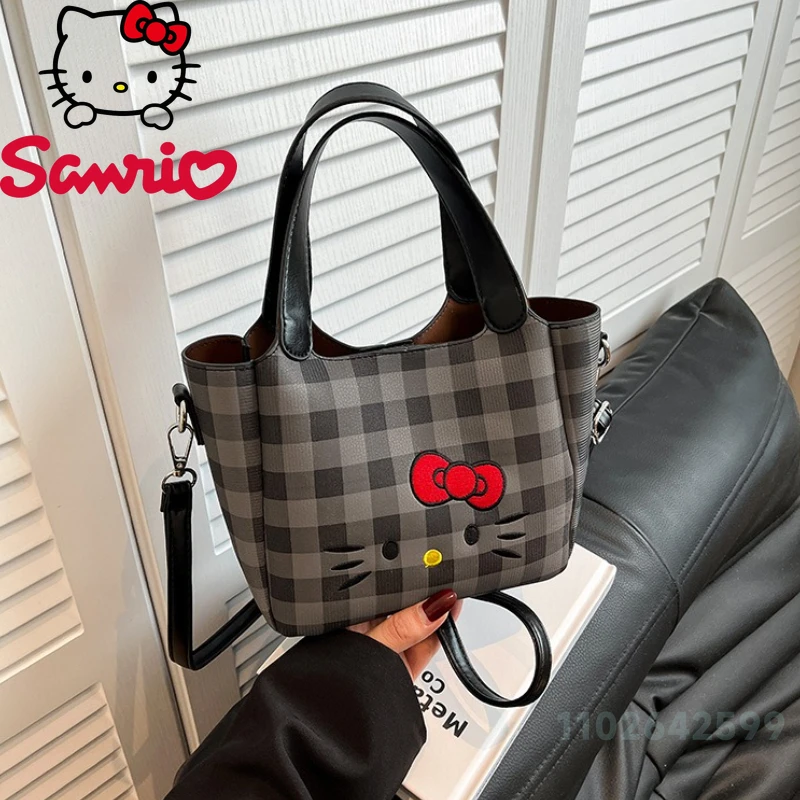 

Hellokitty New Women's Handbag Fashion High Quality Women's 2-piece Set Shopping Bag Solid Color Versatile Women's Crossbody Bag