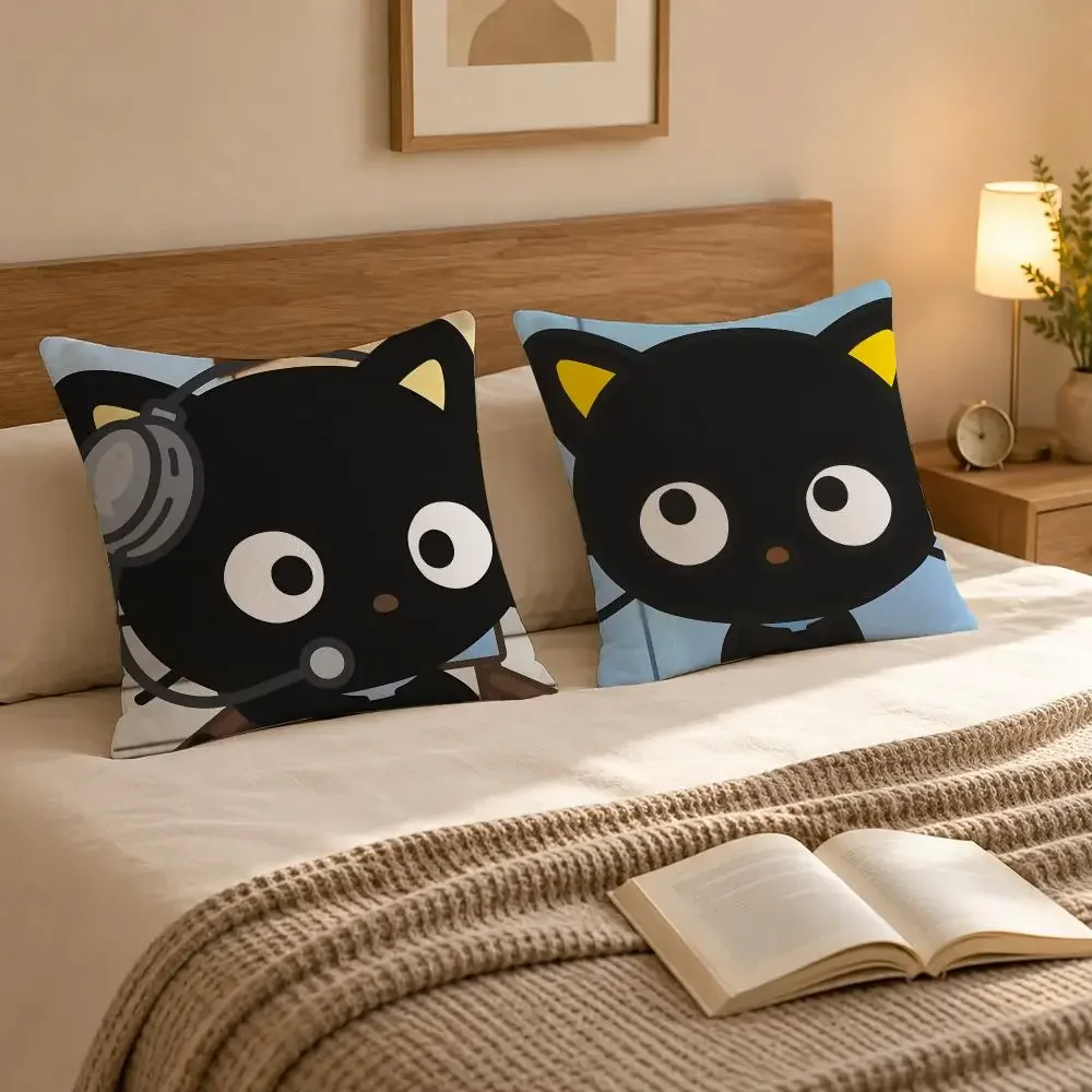Character Chococat Cushion Cover Soft Fluffy Short Plush  Pillow Case Home Decor view 3