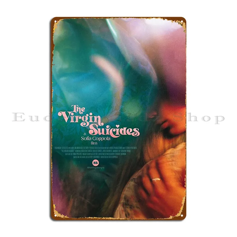 The Virgin Suicides Kirsten Dunst Metal Plaque Poster Personalized Garage Home Living Room Cinema Tin Sign Poster