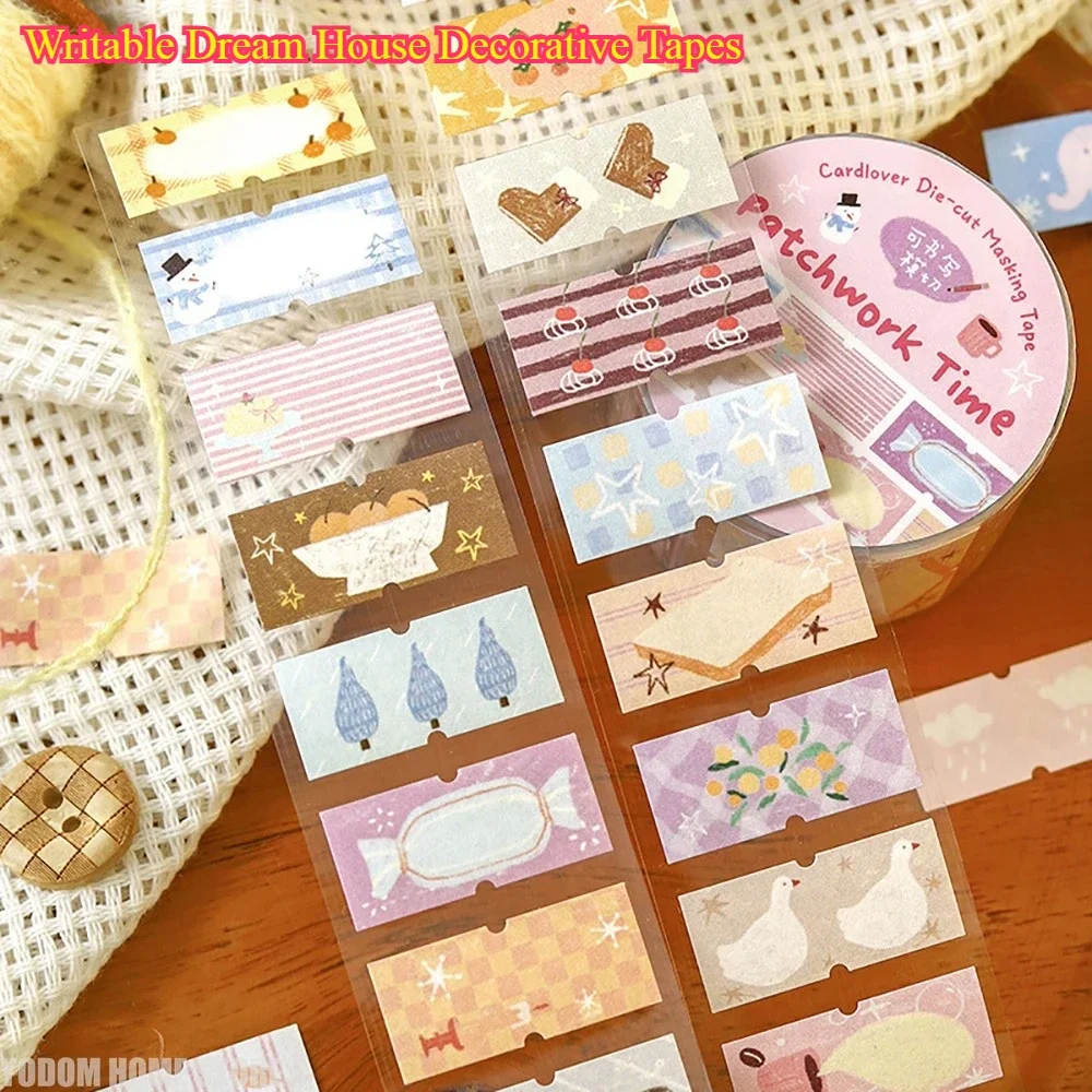 

Милый сладкий дом мечты, записываемые декоративные этикетки, клейкие ленты для мусорного журнала, сделай сам, бумага, скрапбукинг, принадлежности для рукоделия