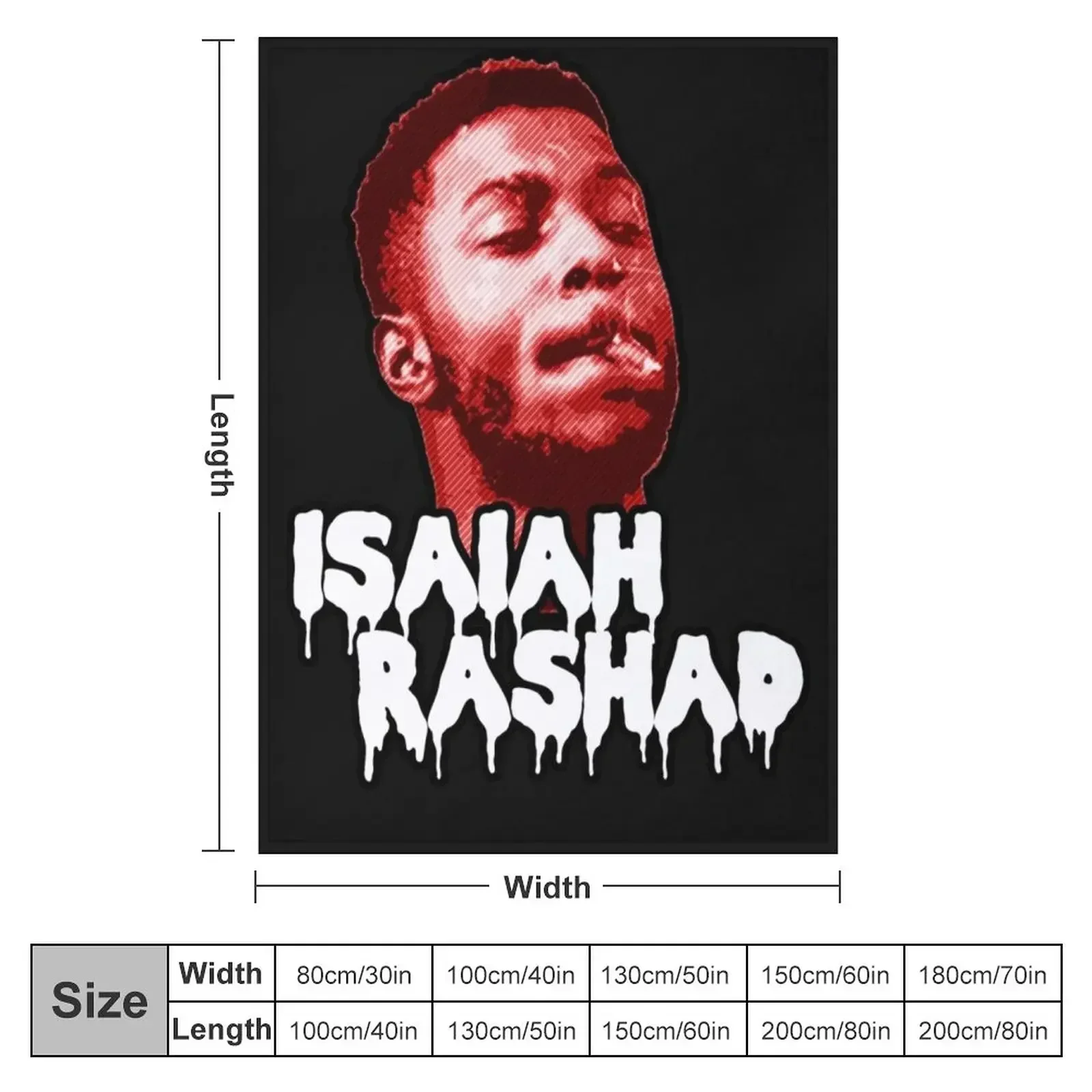 Isaiah Rashad Throw Blanket blankets and throws Beach halloween Thins Personalized Gift Blankets For Bed Blankets